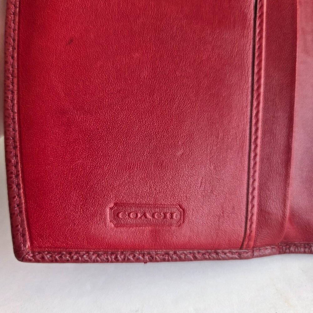 EUC Vintage Coach Madison Envelope Clutch Wallet in Garnet – Made in Italy - Picture 6 of 10